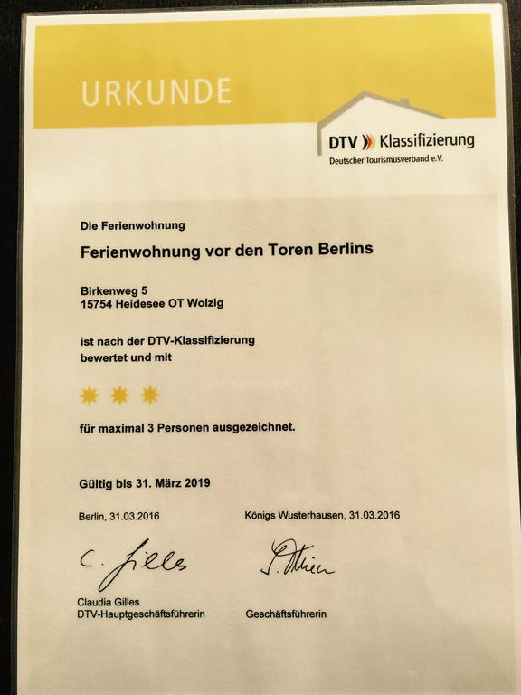 Ferienwohnung Vor Den Toren Berlins Heidesee Zewnętrze zdjęcie